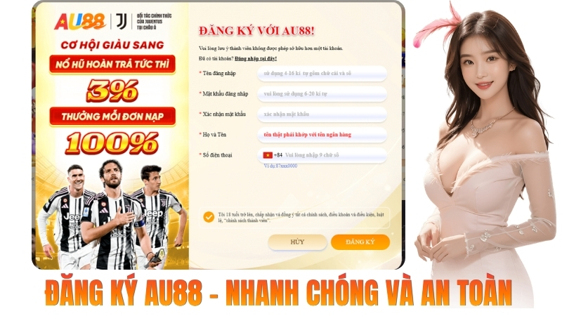 Hướng dẫn đăng ký AU88 chính thức từng bước